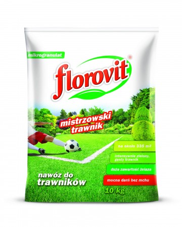 Nawóz do trawników z mchem Mistrzowski Trawnik 10 kg - Florovit