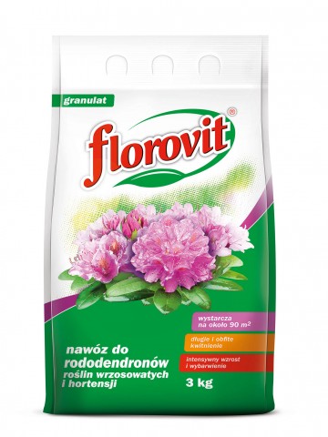 Nawóz do rododendronów, roślin wrzosowatych i hortensji 3 kg - Florovit