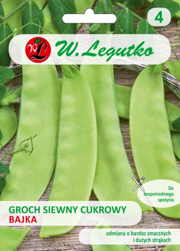 Groch cukrowy 'Bajka' nasiona 40 g - Legutko