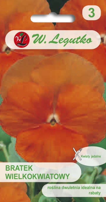 Bratek wielkokwiatowy 'Orange Sun' nasiona 0,4 g - Legutko