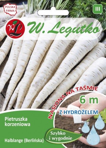 Pietruszka 'Halblange' nasiona na taśmie 6 m - Legutko